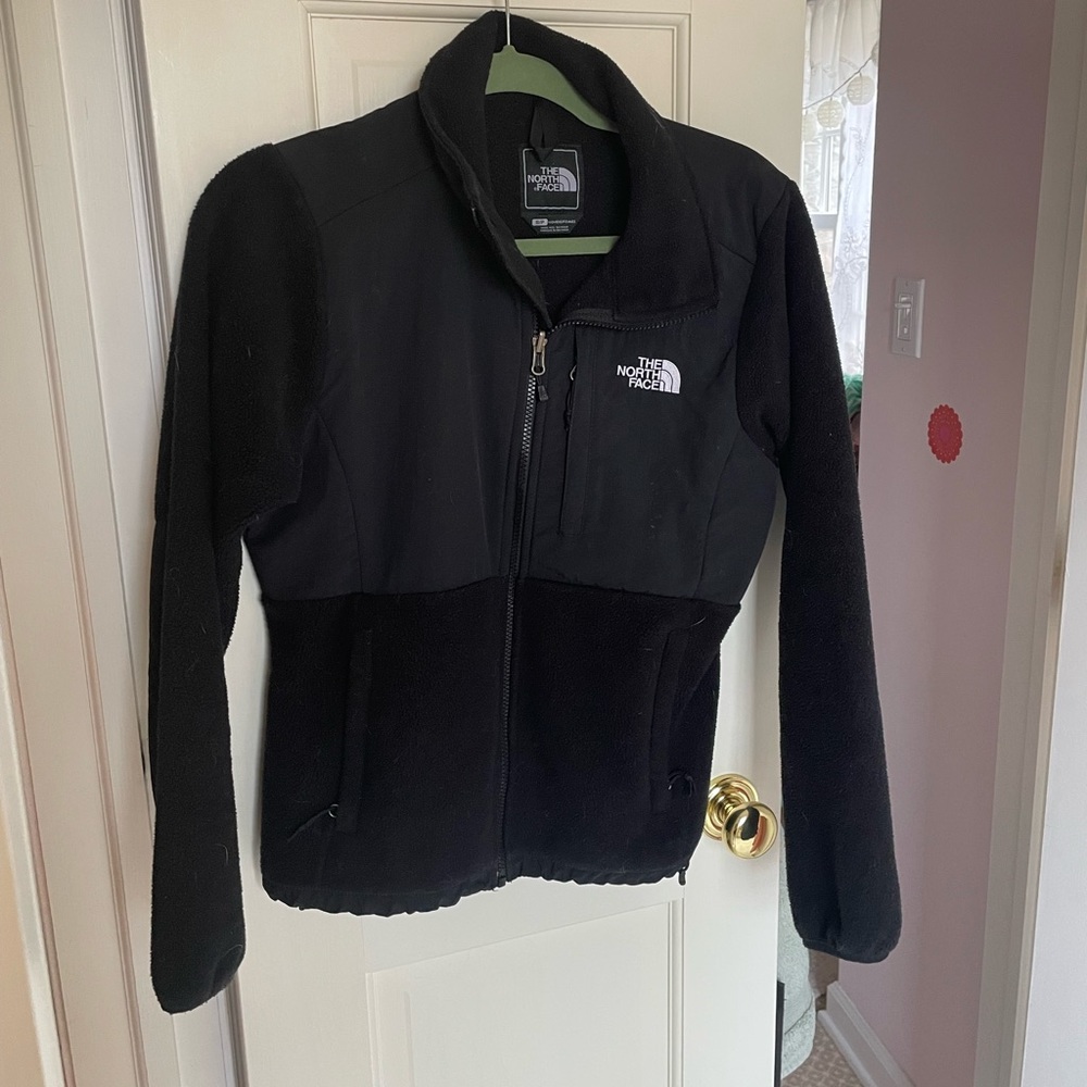 North Face black fleece jacket
